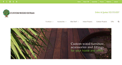Desktop Screenshot of customwoodextras.com